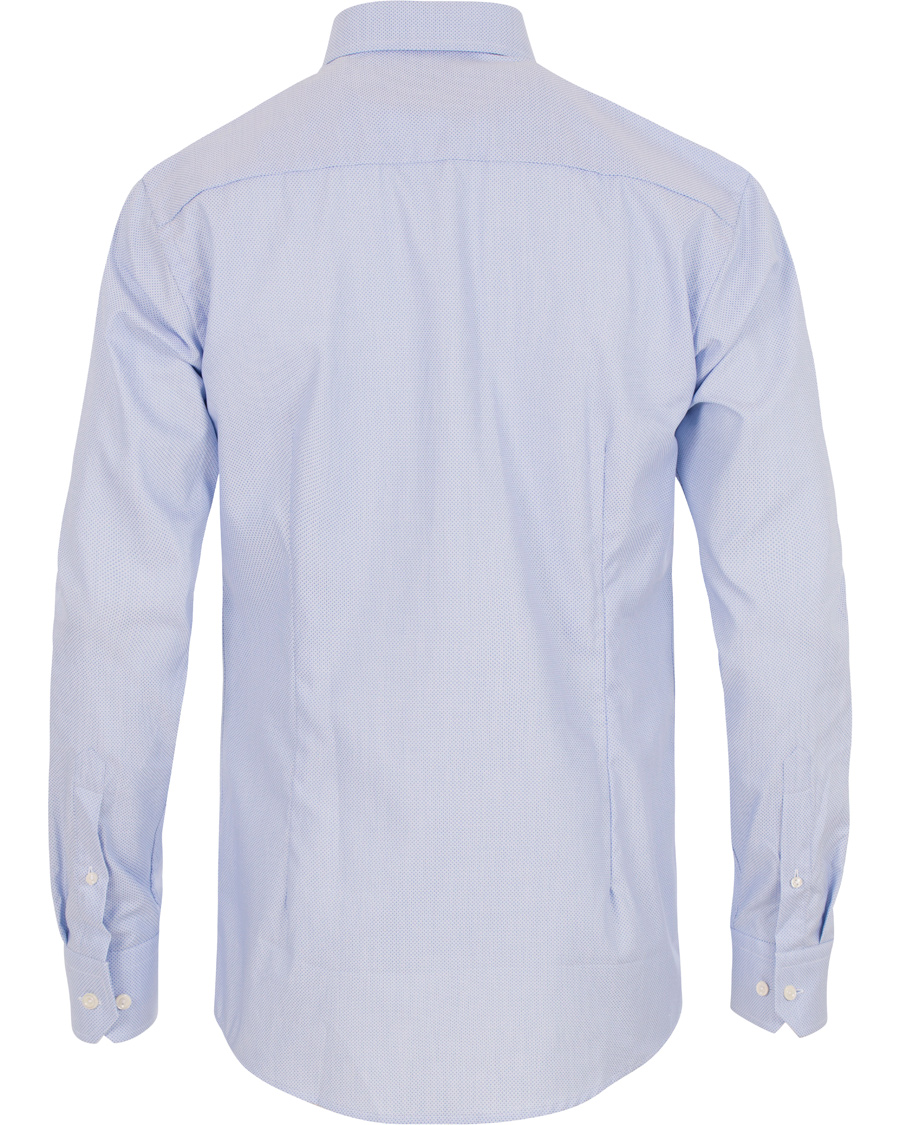 Homme | Chemises | Eton | Slim Fit Cut Away Micro Print Shirt Blue