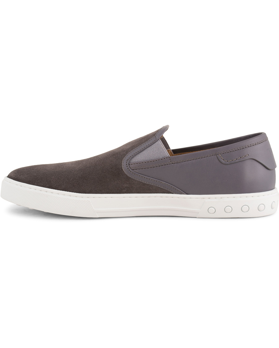 Heren | Tod's Pantofola Cassetta Sneaker Grey Suede | Tod's | Pantofola Cassetta Sneaker Grey Suede