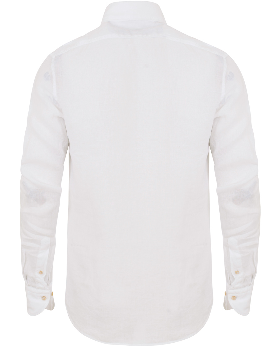 Homme | Chemises | Stenströms | Slimline Linen Shirt White
