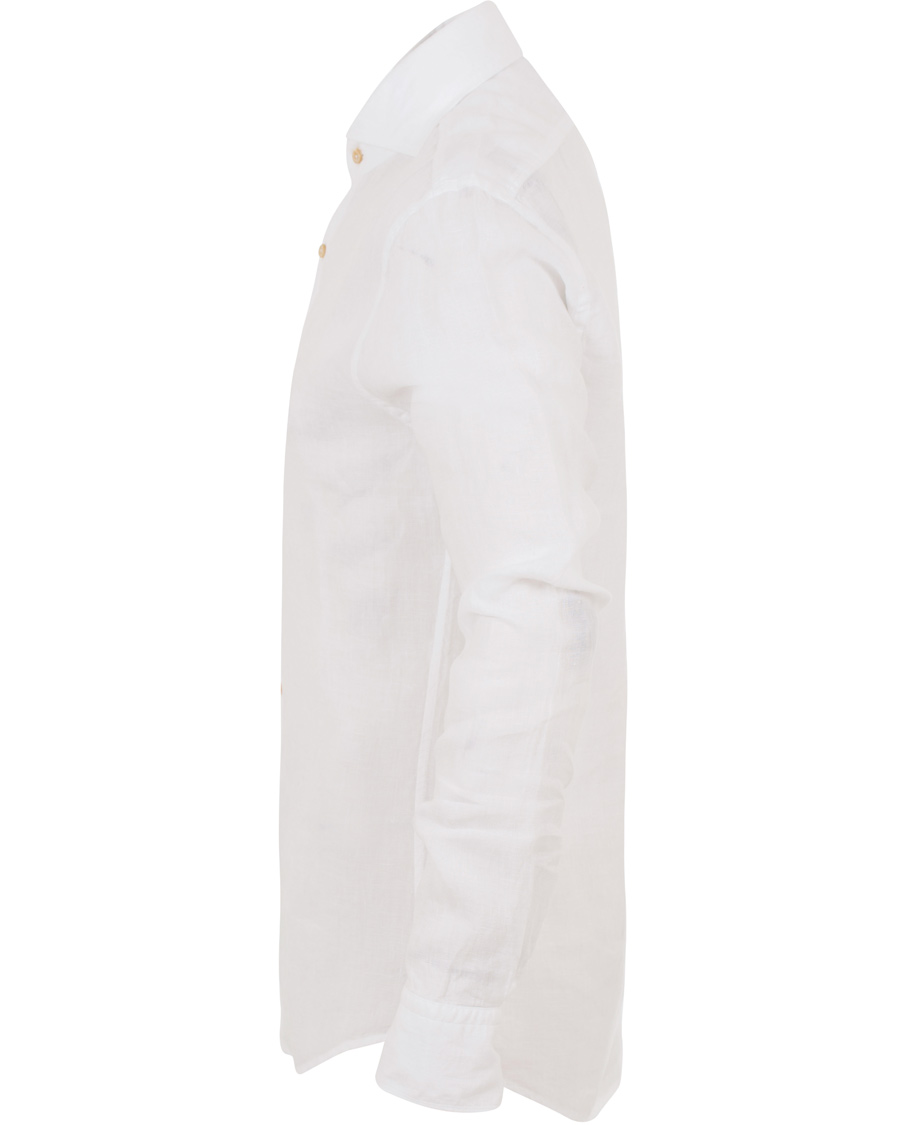 Homme | Chemises | Stenströms | Slimline Linen Shirt White