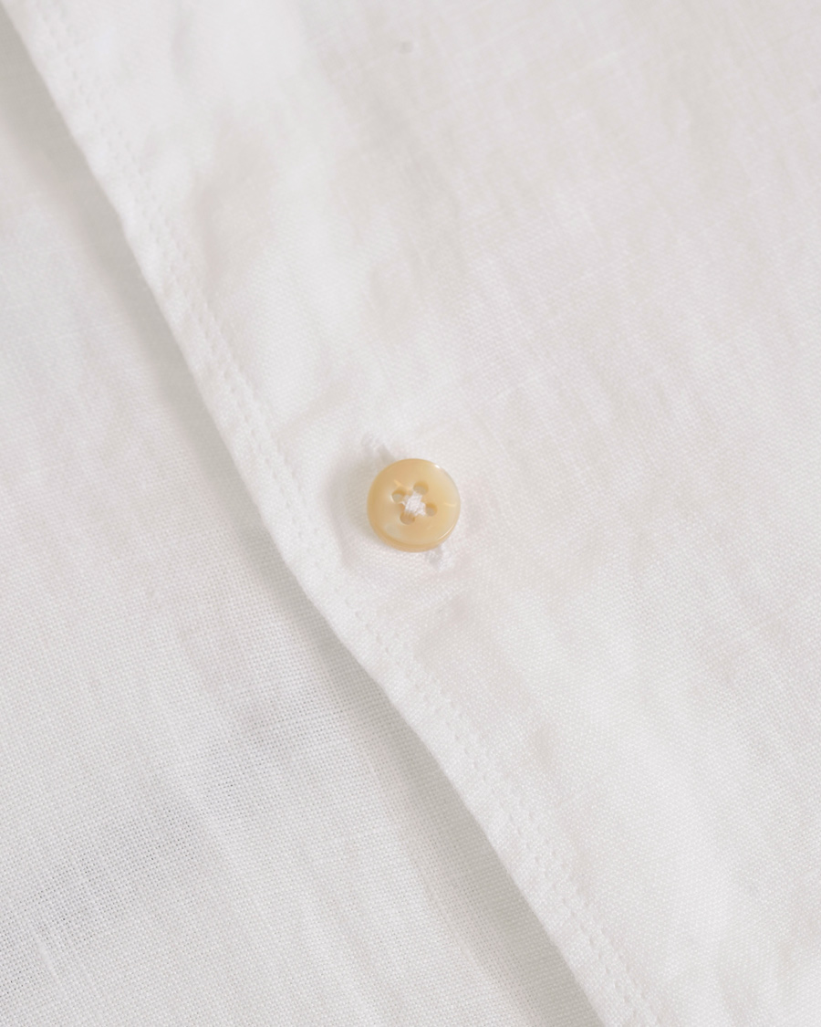 Homme | Chemises | Stenströms | Slimline Linen Shirt White
