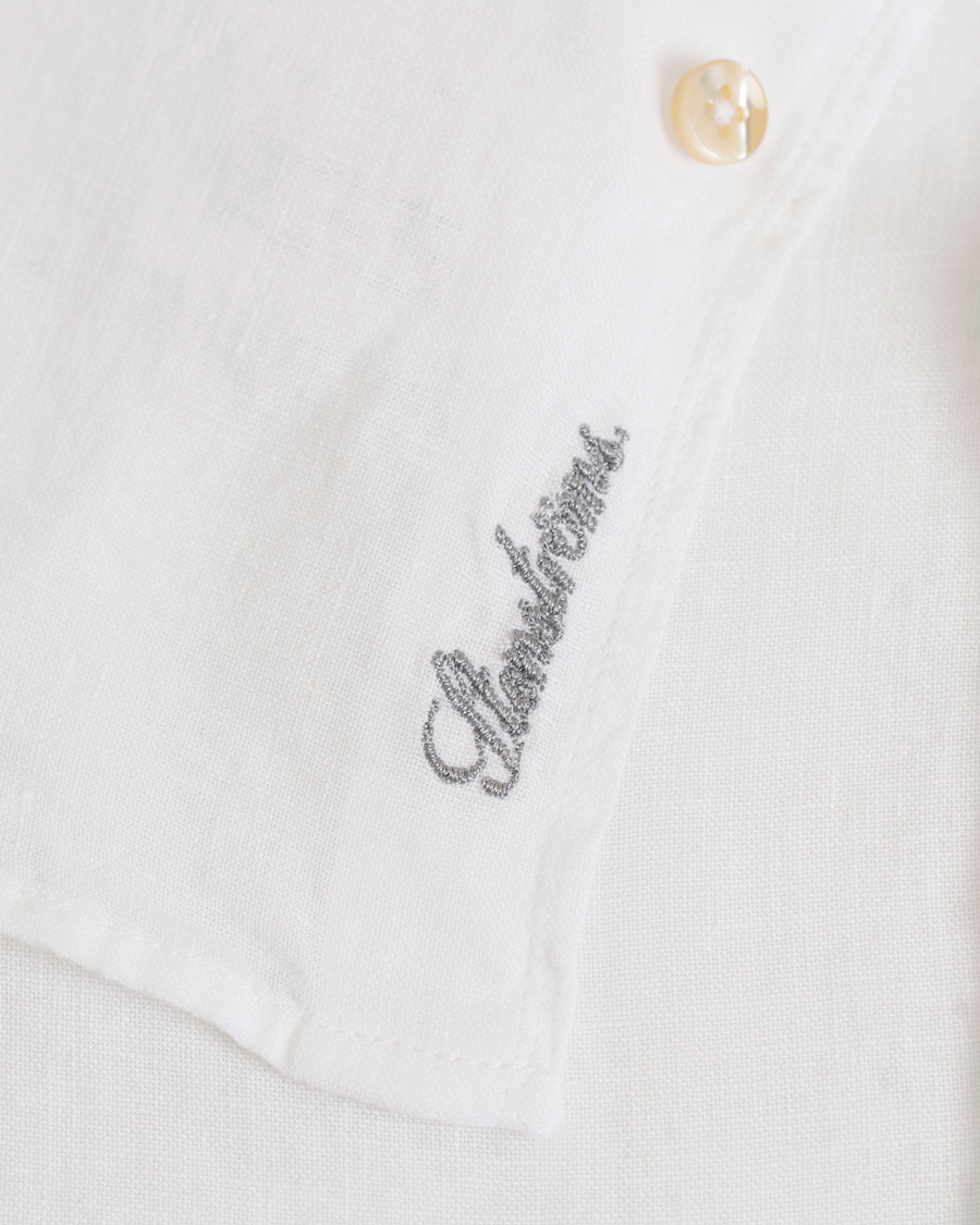 Homme | Chemises | Stenströms | Slimline Linen Shirt White