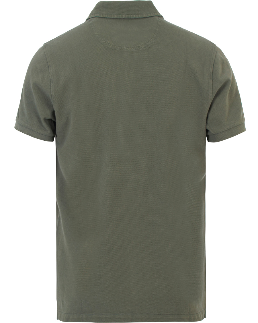 Homme | Polos | Stenströms | Pigment Dyed Polo Forrest Green