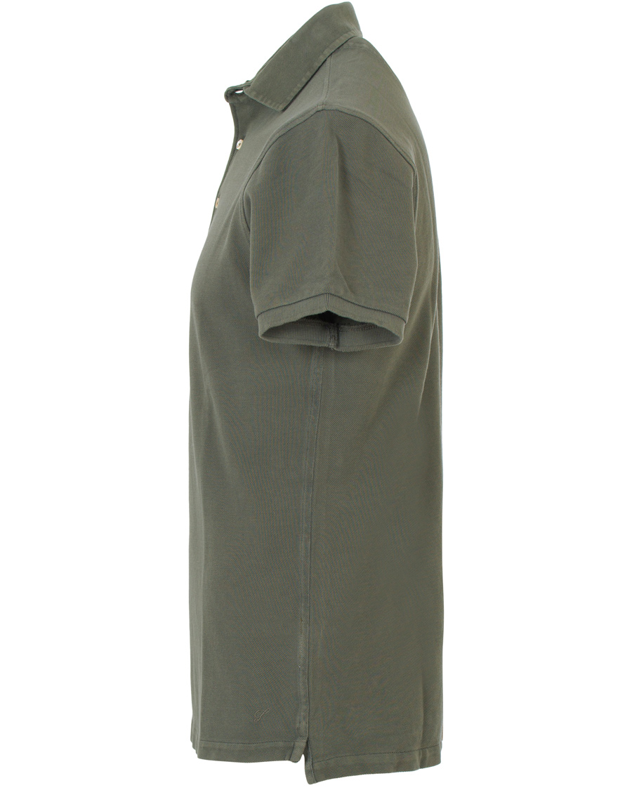Homme | Polos | Stenströms | Pigment Dyed Polo Forrest Green