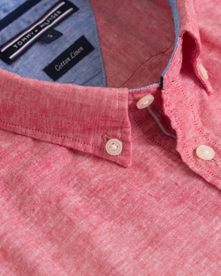 Homme | Chemises | Tommy Hilfiger | New York Fit Cotton Linen Shirt Apple Red