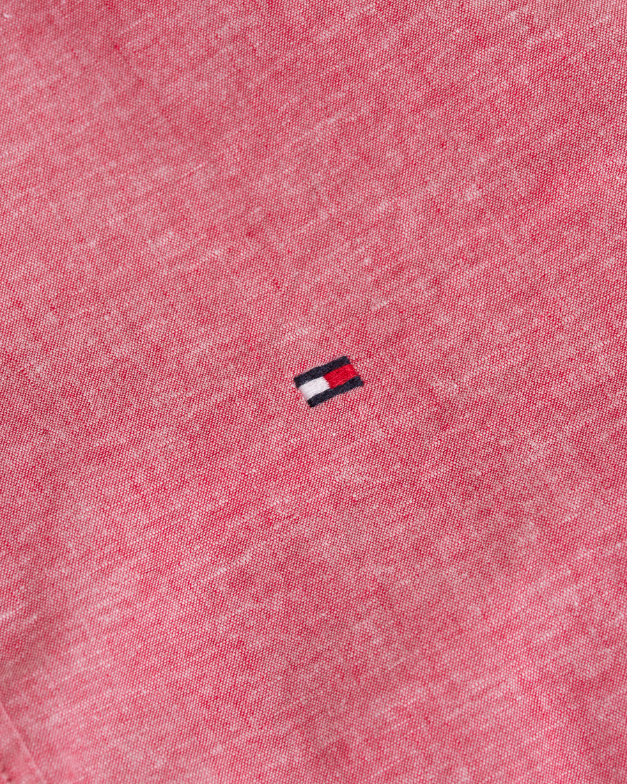 Homme | Chemises | Tommy Hilfiger | New York Fit Cotton Linen Shirt Apple Red