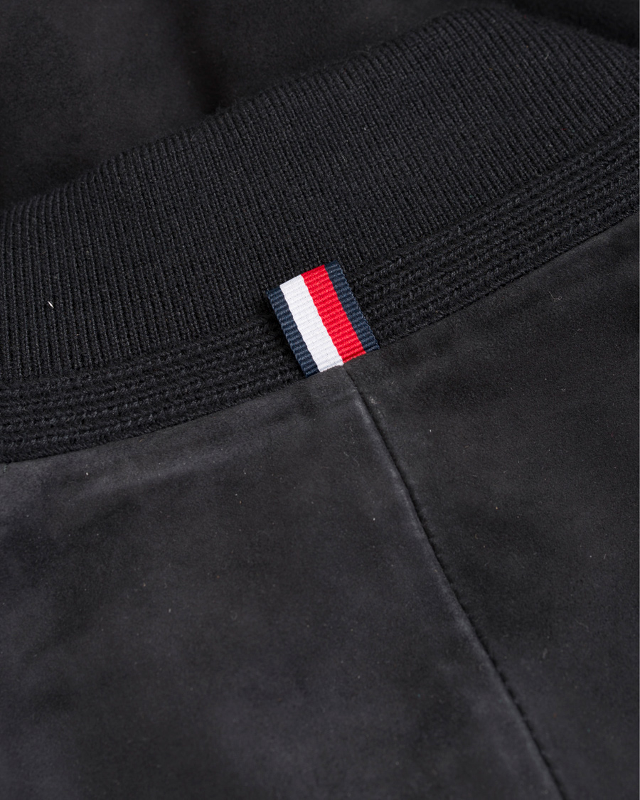 Heren | Jassen | Tommy Hilfiger | Caen Bomber Suede Jacket Midnight