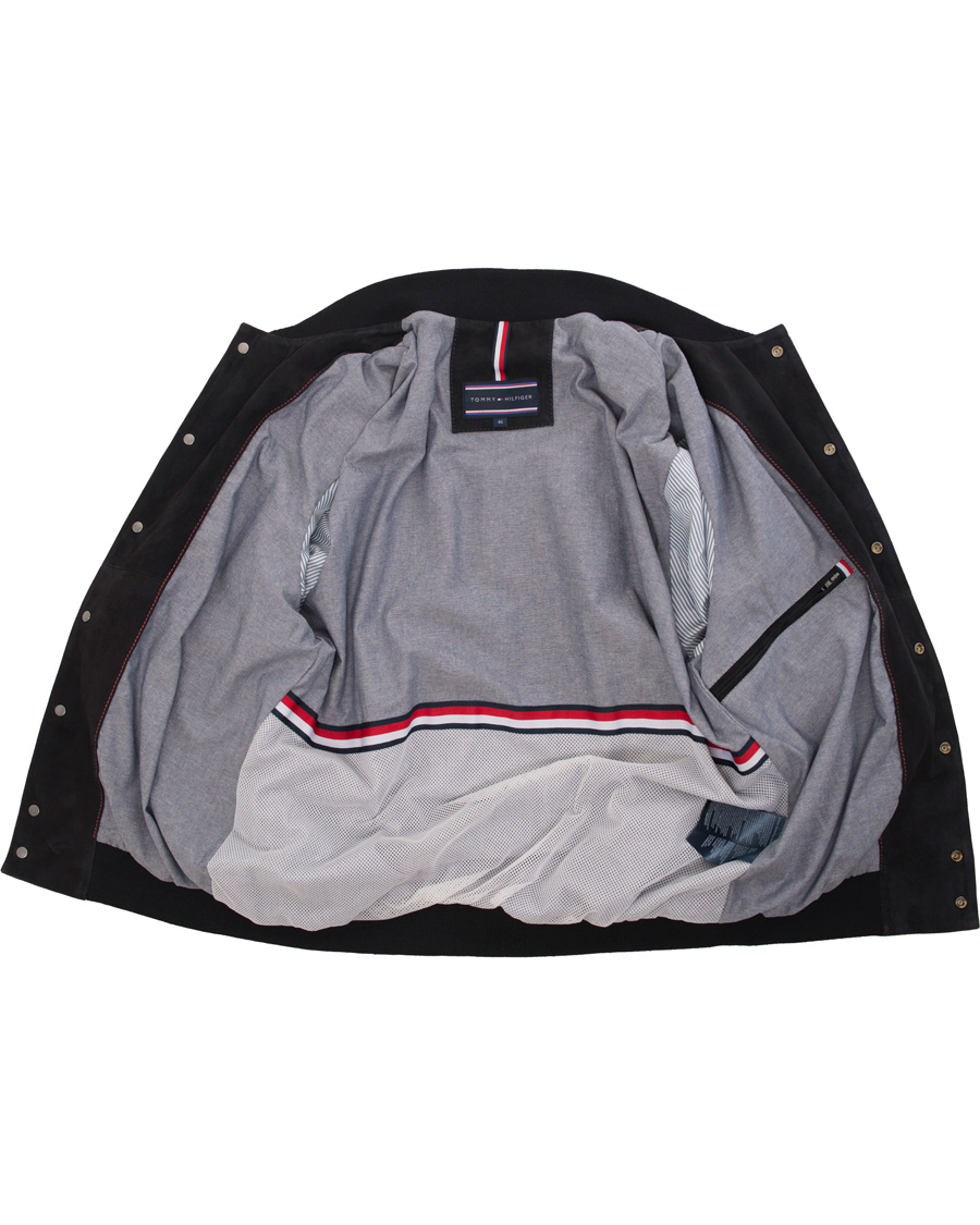 Heren | Jassen | Tommy Hilfiger | Caen Bomber Suede Jacket Midnight
