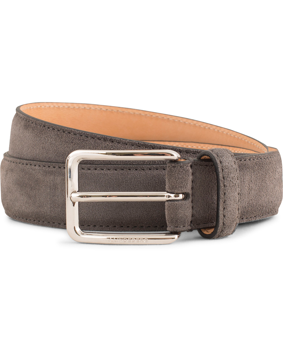 Homme | J.Lindeberg Suede 3 cm Belt Grey | J.Lindeberg | Suede 3 cm Belt Grey
