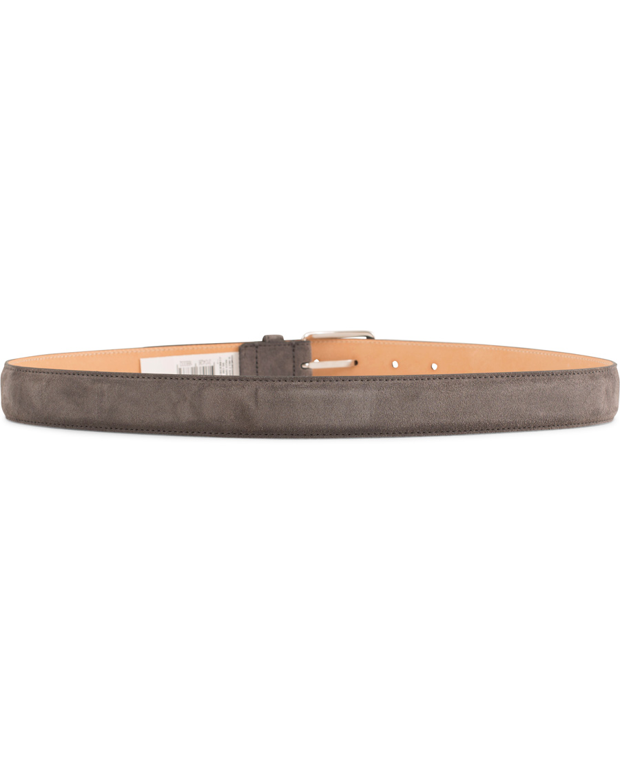 Homme | J.Lindeberg Suede 3 cm Belt Grey | J.Lindeberg | Suede 3 cm Belt Grey