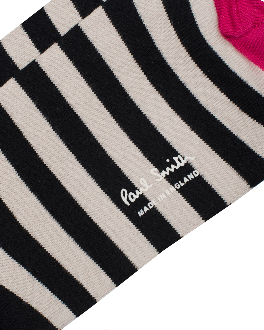 Heren | Ondergoed | Paul Smith | Multi Top Stripe Sock Black/White
