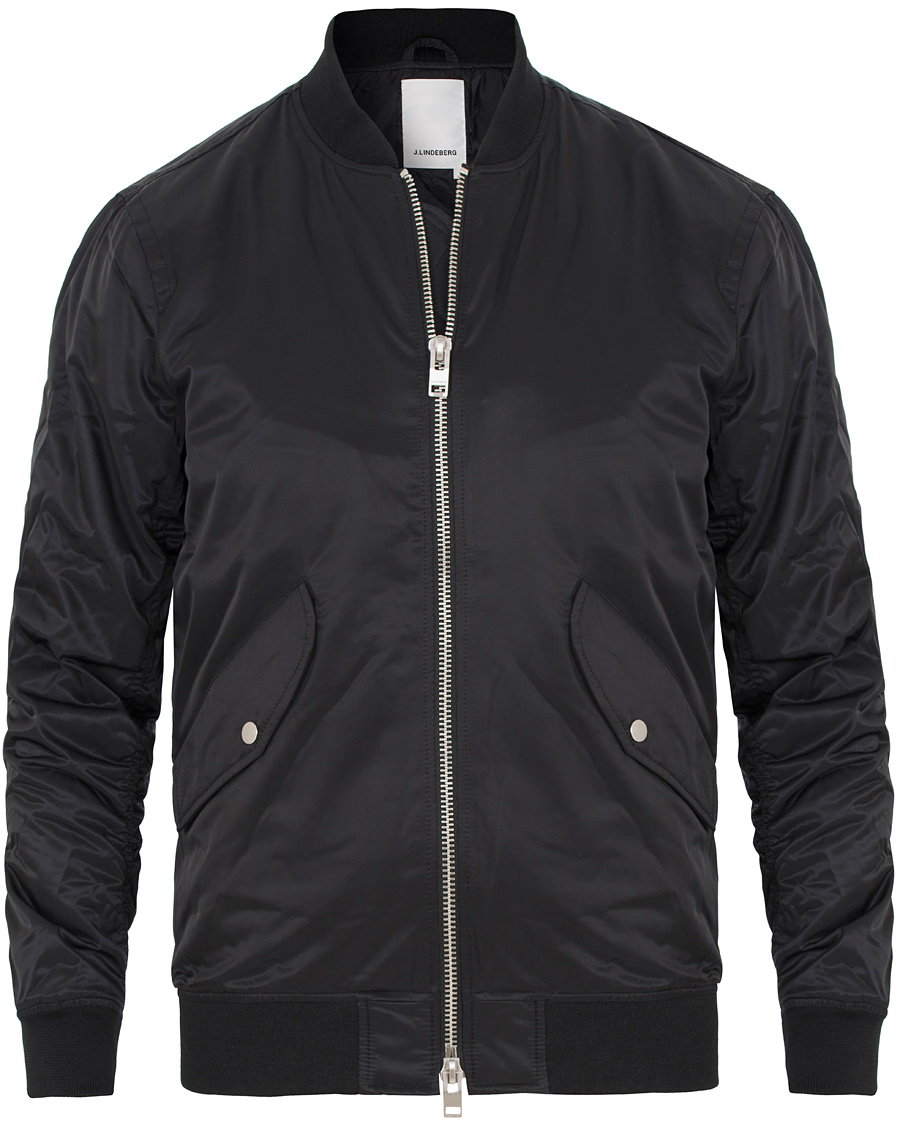 Homme | Manteaux Et Vestes | J.Lindeberg | Rafe 72 Bomber Satin Jacket Black