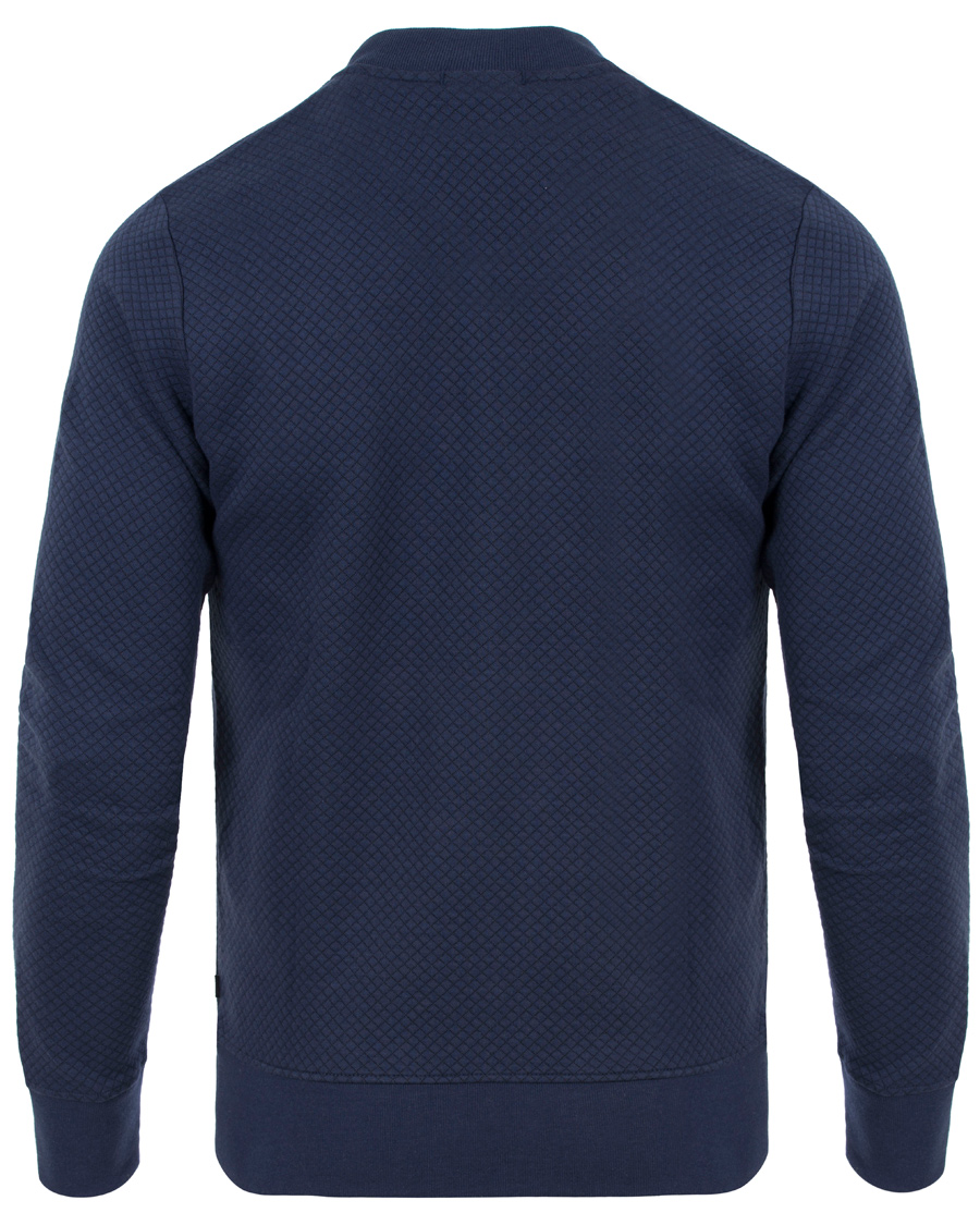 Homme | Pulls Et Tricots | J.Lindeberg | Randall Micro Quilted Zip Sweater Navy