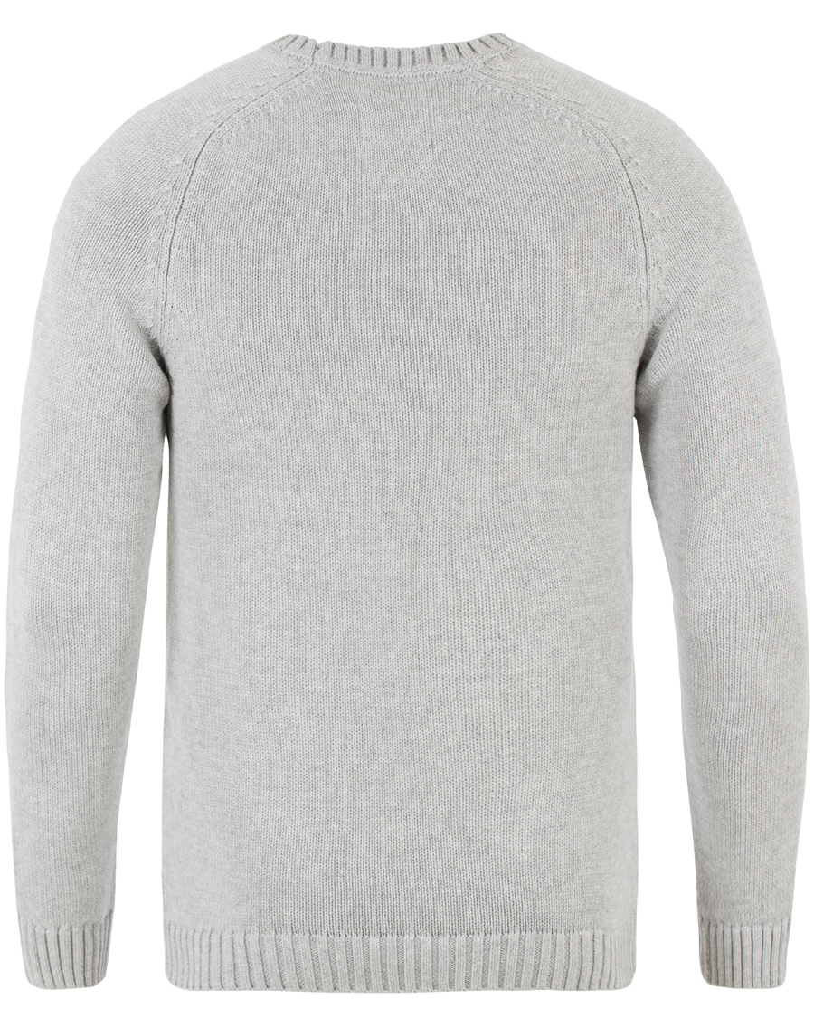 Homme | Pulls Et Tricots | Lexington | Dylan Knitted Flag Sweater Light Warm Grey Melange