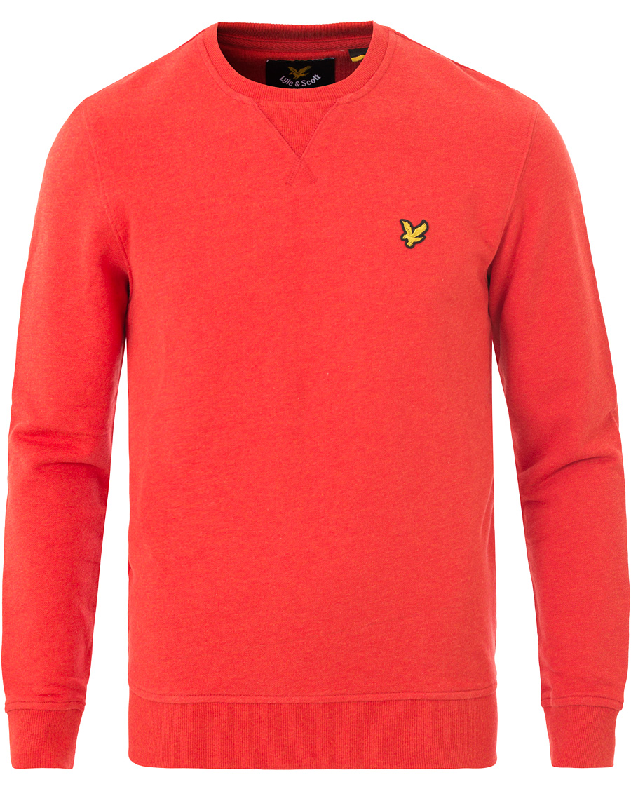 Homme | Pulls Et Tricots | Lyle & Scott | Crew Neck Sweatshirt Flame Red Marl