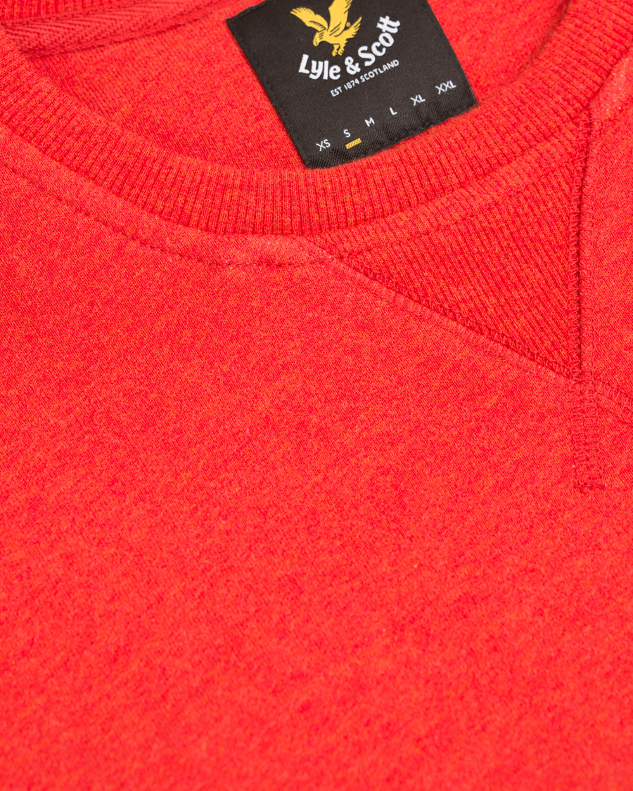 Homme | Pulls Et Tricots | Lyle & Scott | Crew Neck Sweatshirt Flame Red Marl