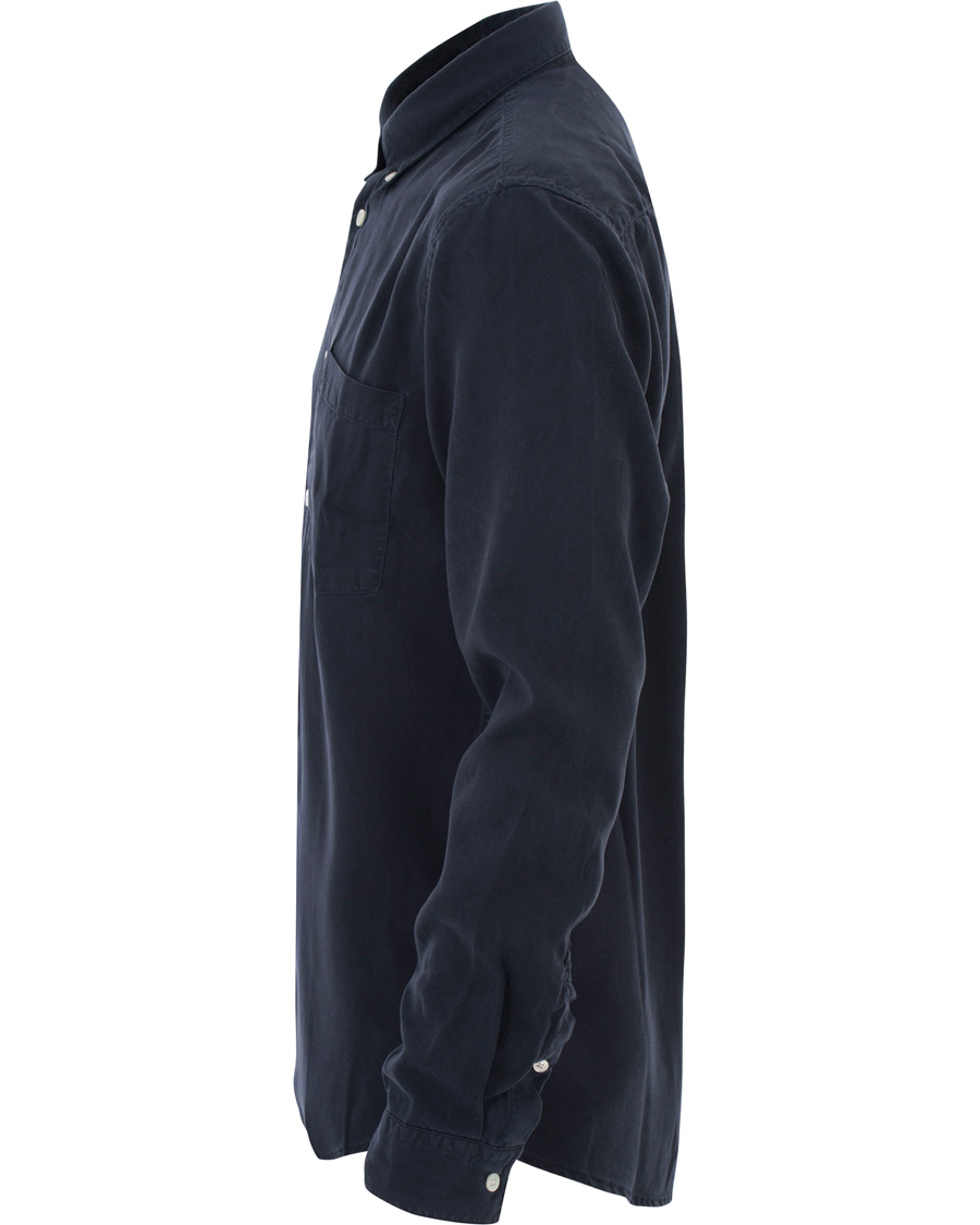 Homme | Chemises | NN07 | Falk Tencel Shirt Navy Blue