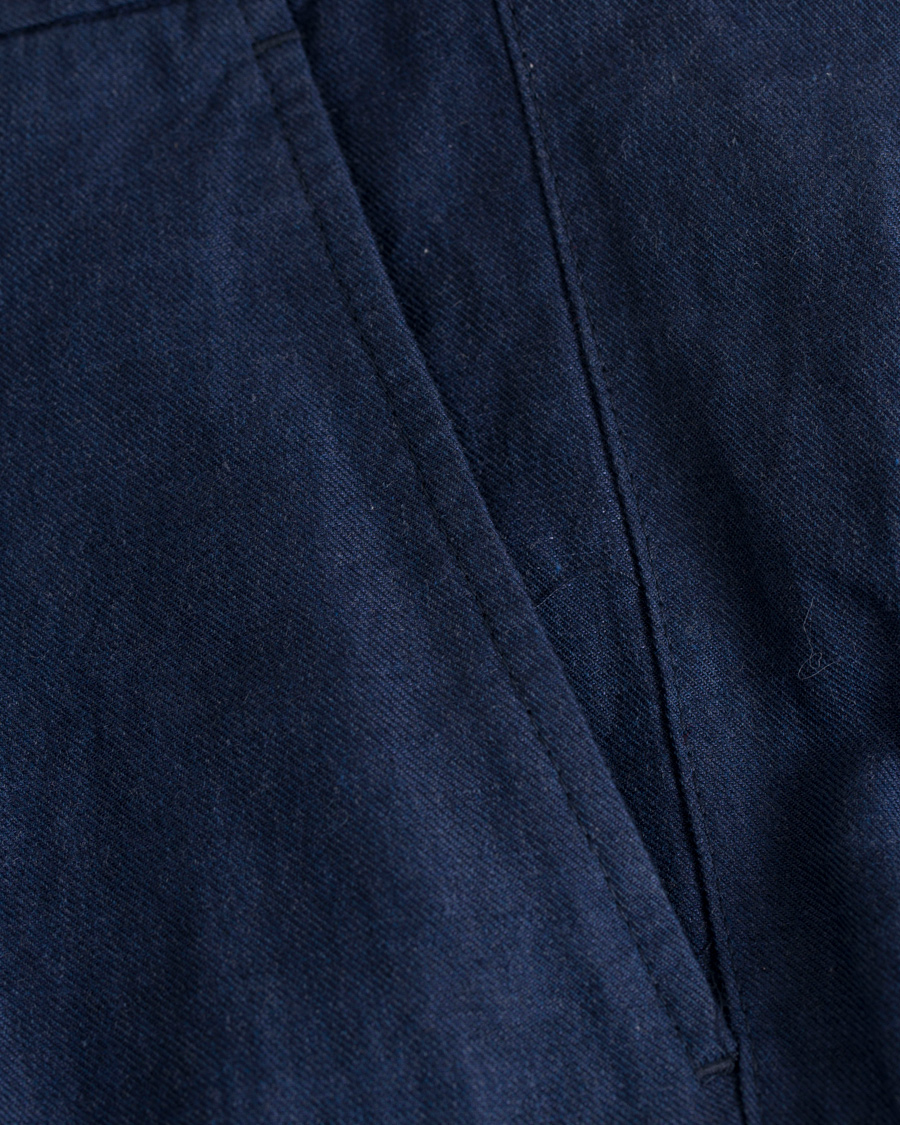 Heren | Broeken | NN07 | Copenhagen Cotton/Linen Trousers Blue