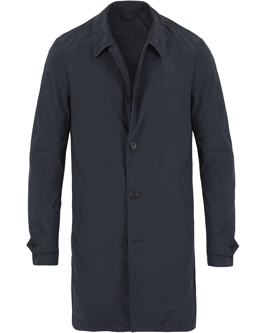 Homme | Manteaux Et Vestes | Aspesi | Lemon Garment Dyed Coat Navy