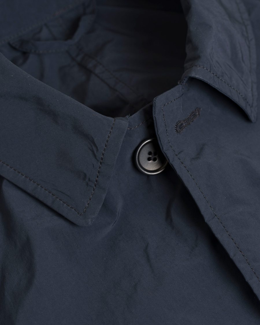 Homme | Manteaux Et Vestes | Aspesi | Lemon Garment Dyed Coat Navy