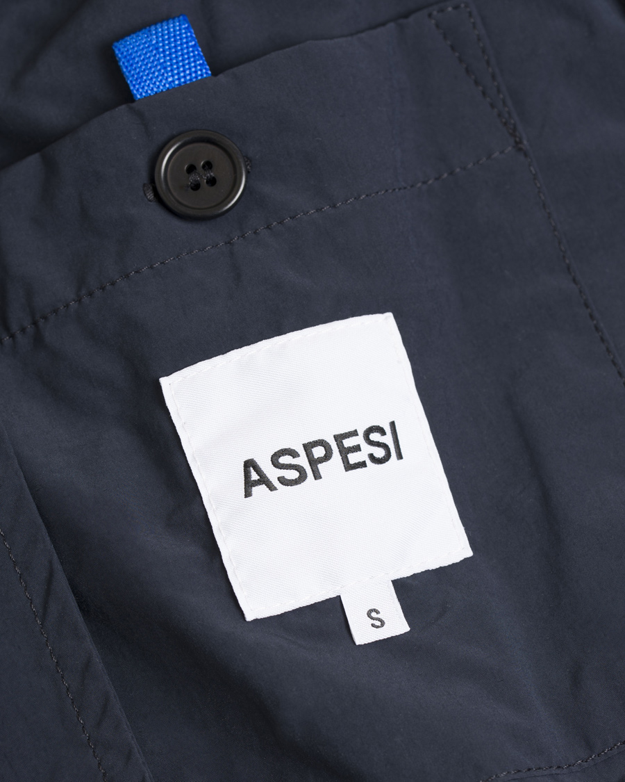 Homme | Manteaux Et Vestes | Aspesi | Lemon Garment Dyed Coat Navy