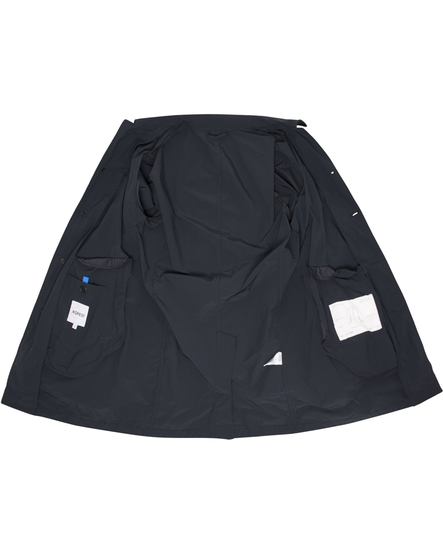 Homme | Manteaux Et Vestes | Aspesi | Lemon Garment Dyed Coat Navy