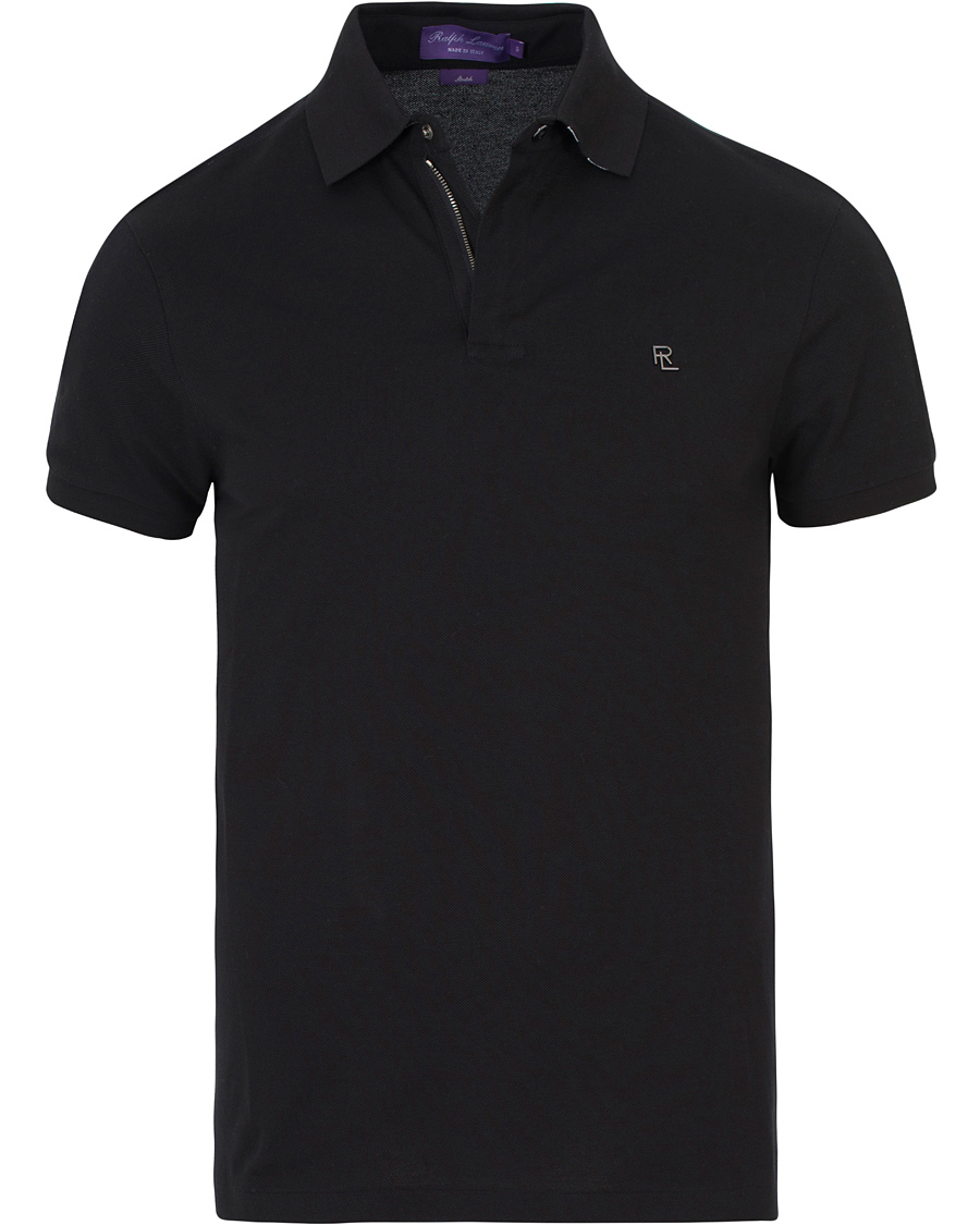 Homme | Polos | Ralph Lauren Purple Label | Active Pique Polo Black