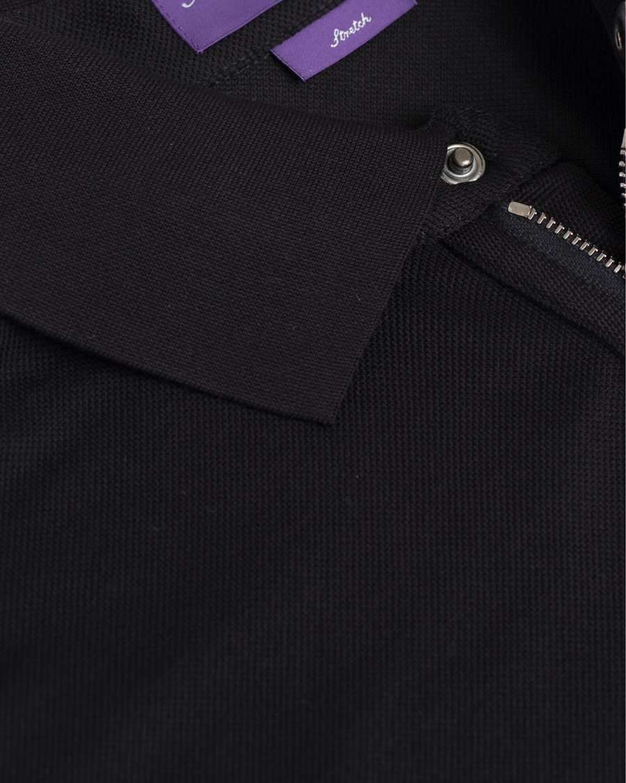 Homme | Polos | Ralph Lauren Purple Label | Active Pique Polo Black