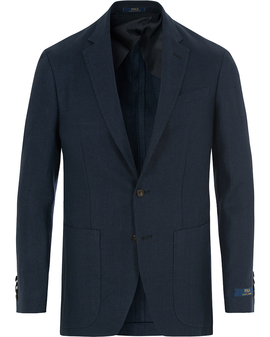 Heren | Blazers | Polo Ralph Lauren | Morgan Yale Linen Herringbone Blazer Navy
