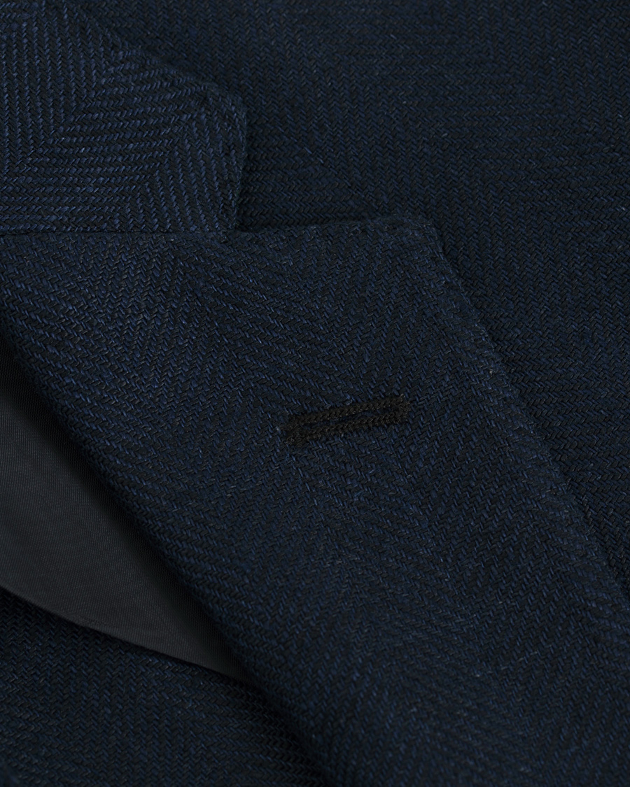 Heren | Blazers | Polo Ralph Lauren | Morgan Yale Linen Herringbone Blazer Navy