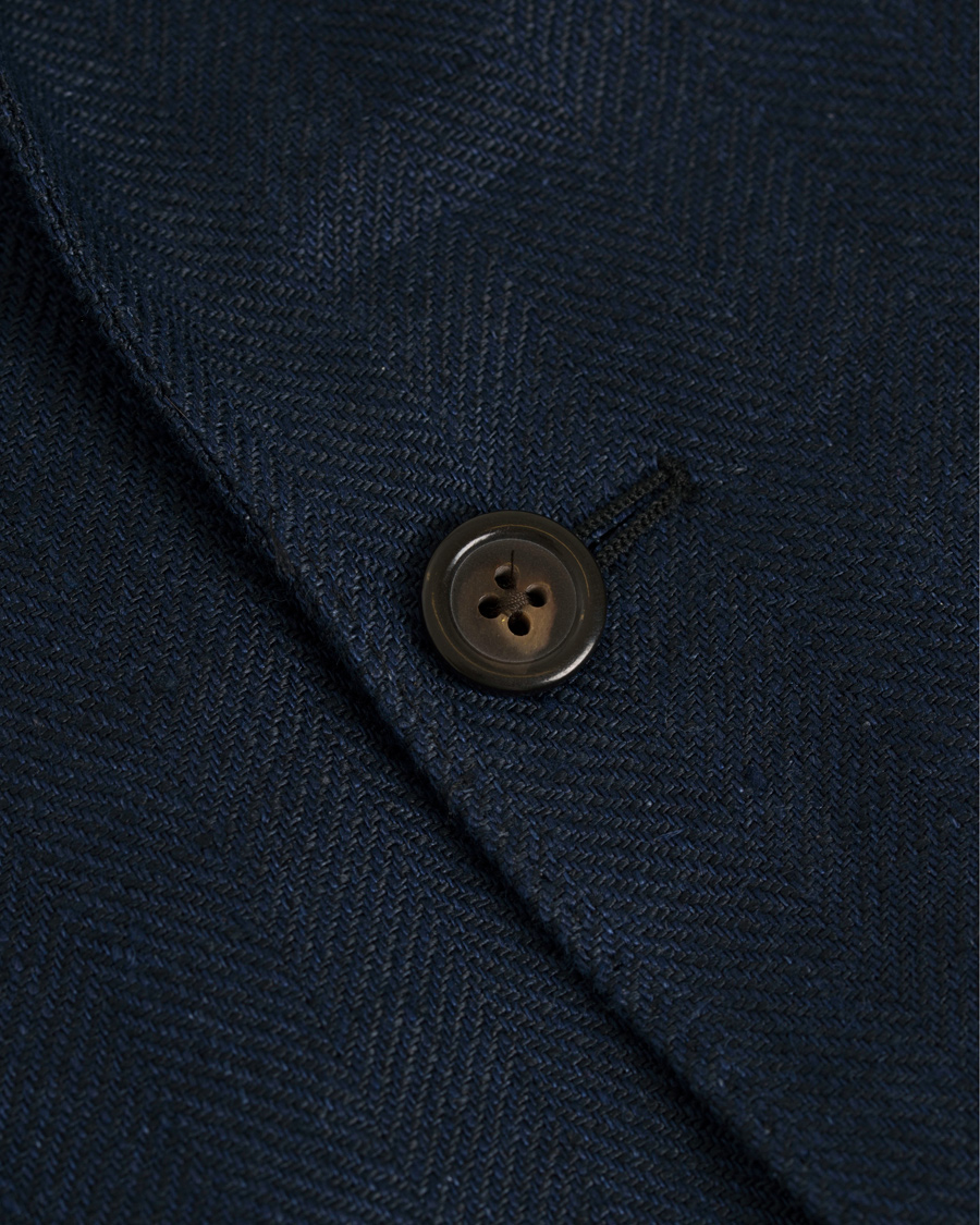 Heren | Blazers | Polo Ralph Lauren | Morgan Yale Linen Herringbone Blazer Navy