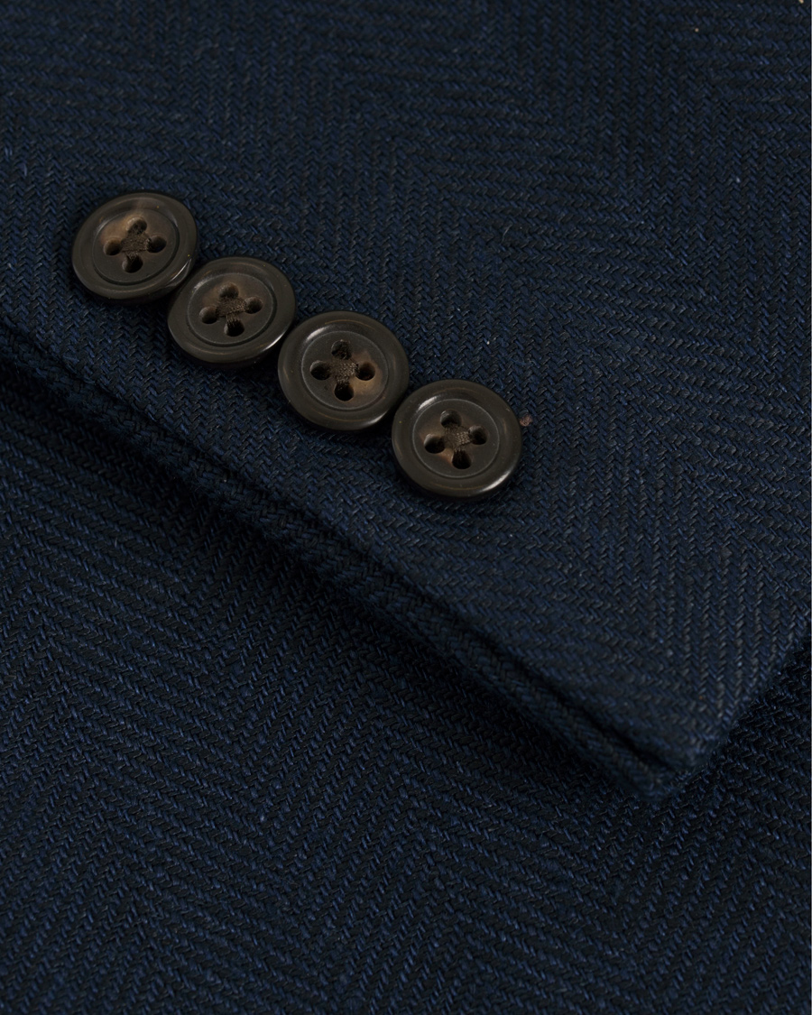 Heren | Blazers | Polo Ralph Lauren | Morgan Yale Linen Herringbone Blazer Navy
