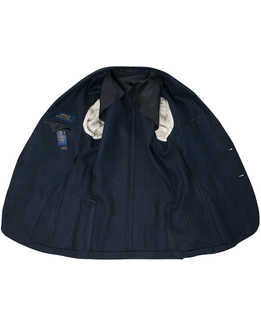 Heren | Blazers | Polo Ralph Lauren | Morgan Yale Linen Herringbone Blazer Navy