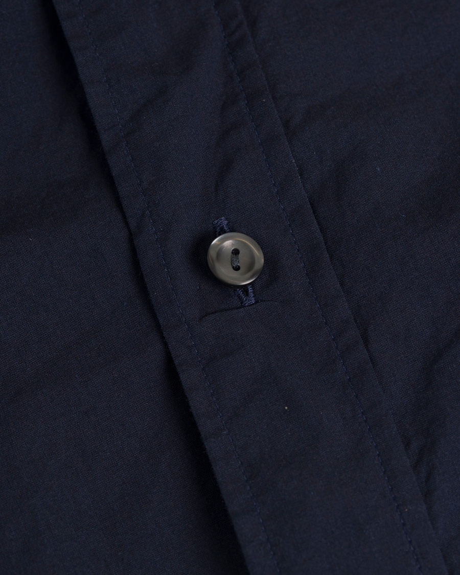 Heren | Overhemden | Eton | Slim Fit Indigo Short Sleeve Shirt Dark Blue