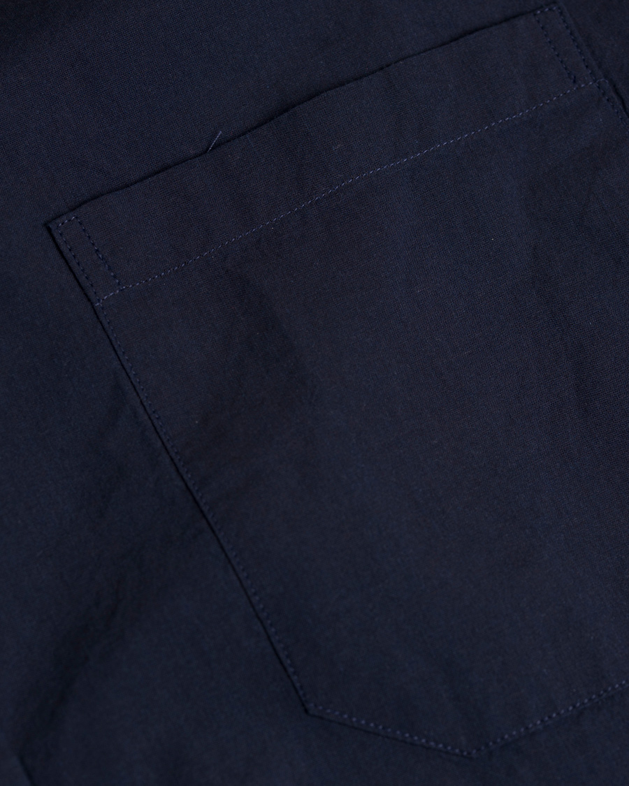 Heren | Overhemden | Eton | Slim Fit Indigo Short Sleeve Shirt Dark Blue