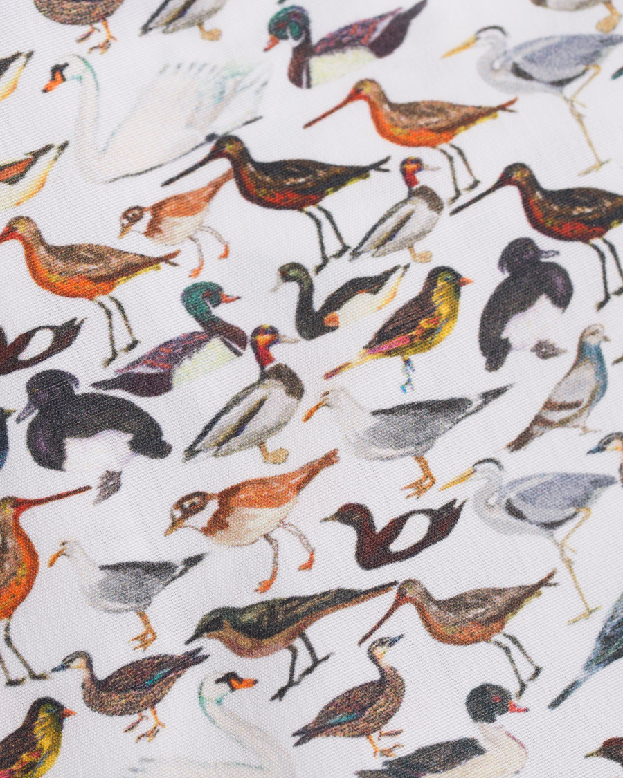 Homme | Chemises | Eton | Slim Fit Printed Birds Shirt White