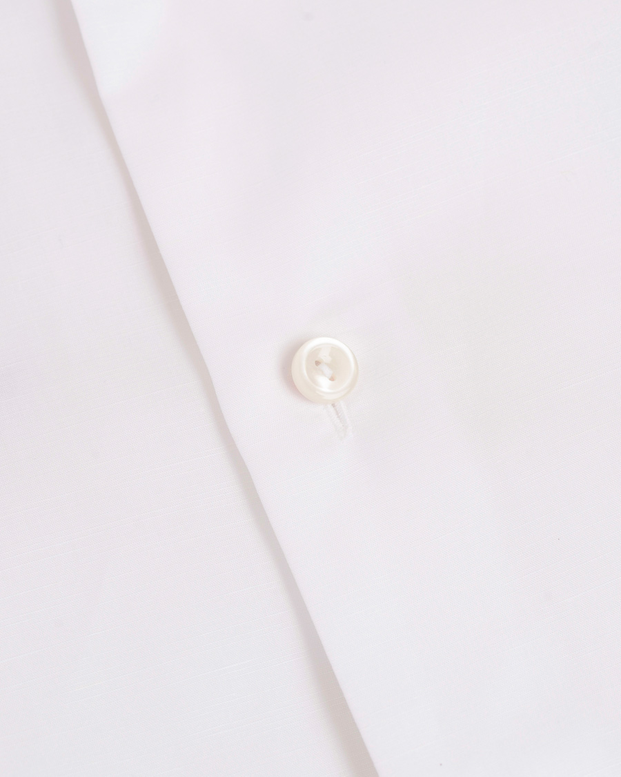 Homme | Chemises | Eton | Slim Fit Poplin/Linen Shirt White