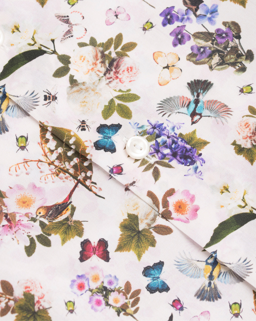Heren | Overhemden | Eton | Contemporary Signature Printed Flower Shirt White