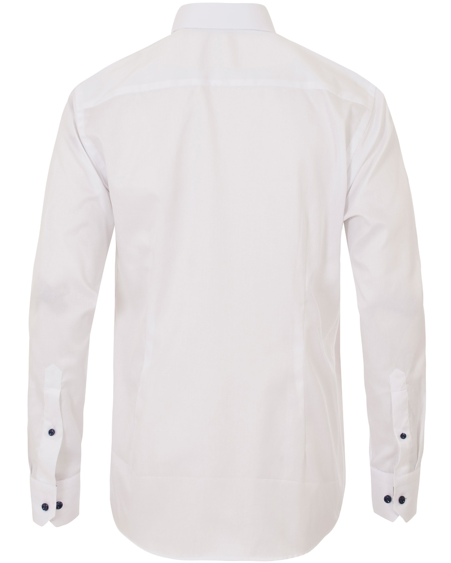 Heren | Overhemden | Eton | Slim Fit Signature Twill Contrast Shirt White