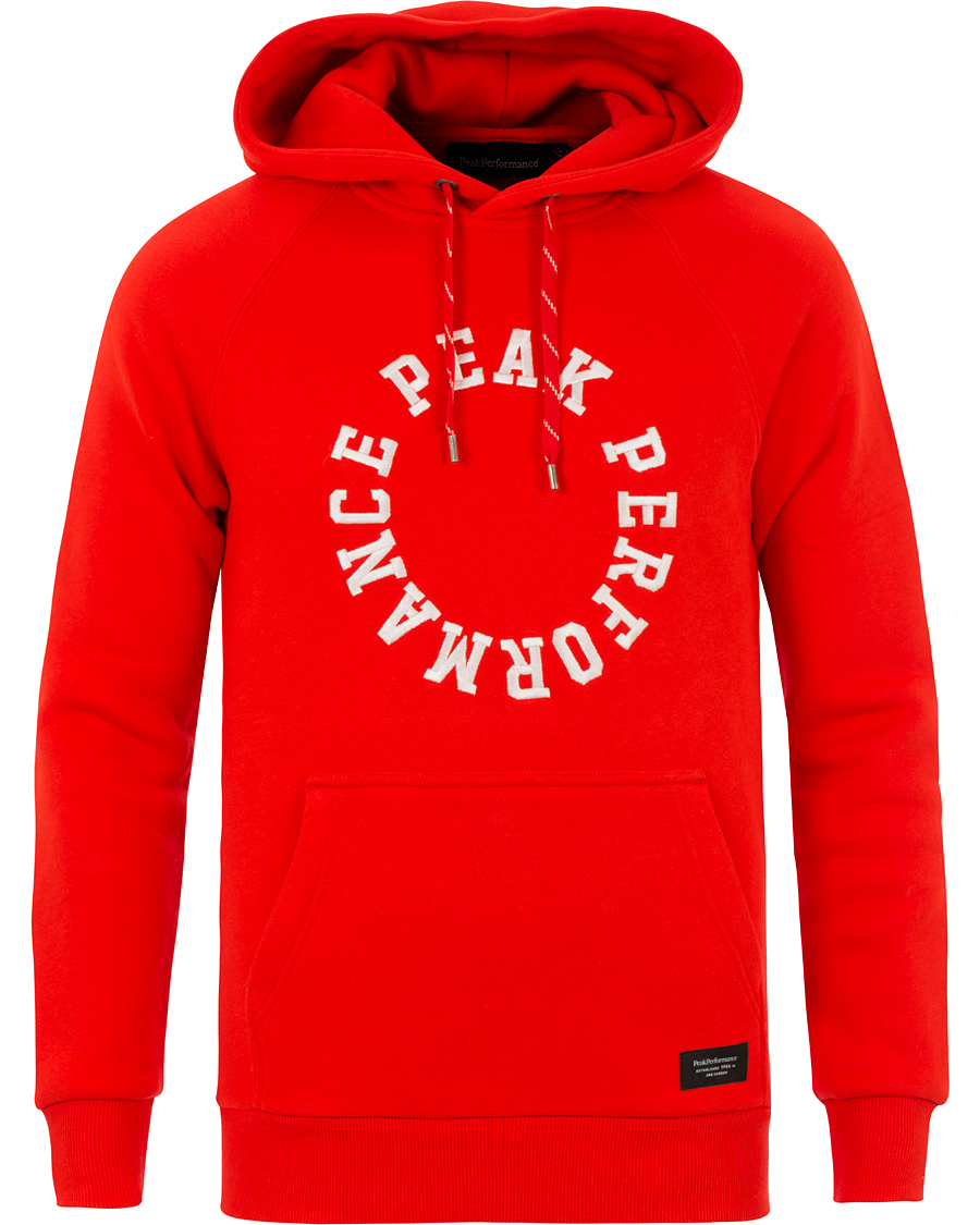 Heren | Truien | Peak Performance | Logo Hoodie Racing Red