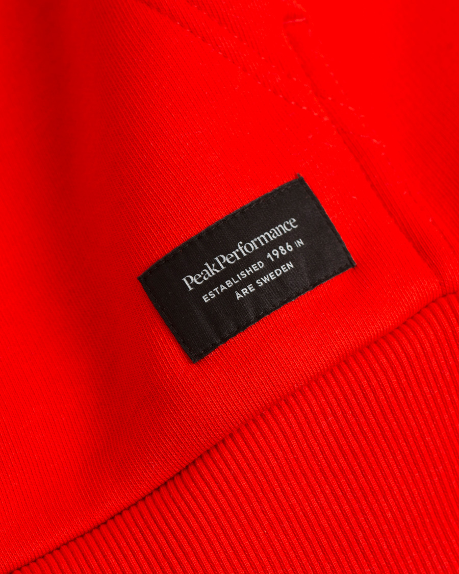 Heren | Truien | Peak Performance | Logo Hoodie Racing Red