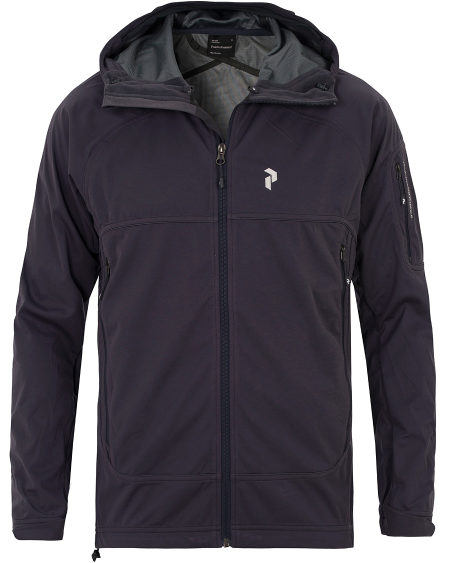 Homme | Manteaux Et Vestes | Peak Performance | Aneto Soft Shell Hooded Jacket Slate Blue