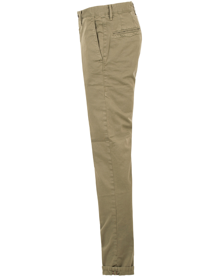 Homme | Pantalons | Incotex | Slim Fit Stretch Slacks Light Army