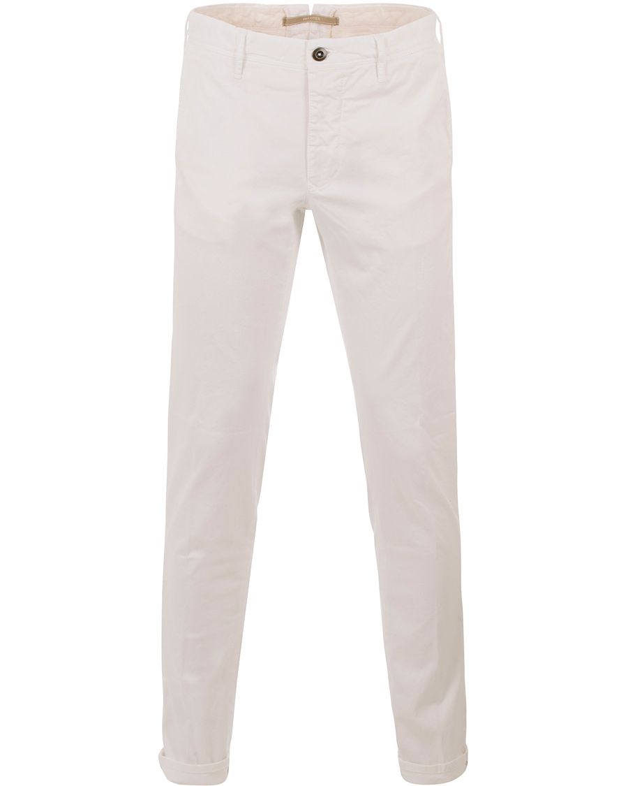 Homme | Pantalons | Incotex | Slim Fit Stretch Slacks White