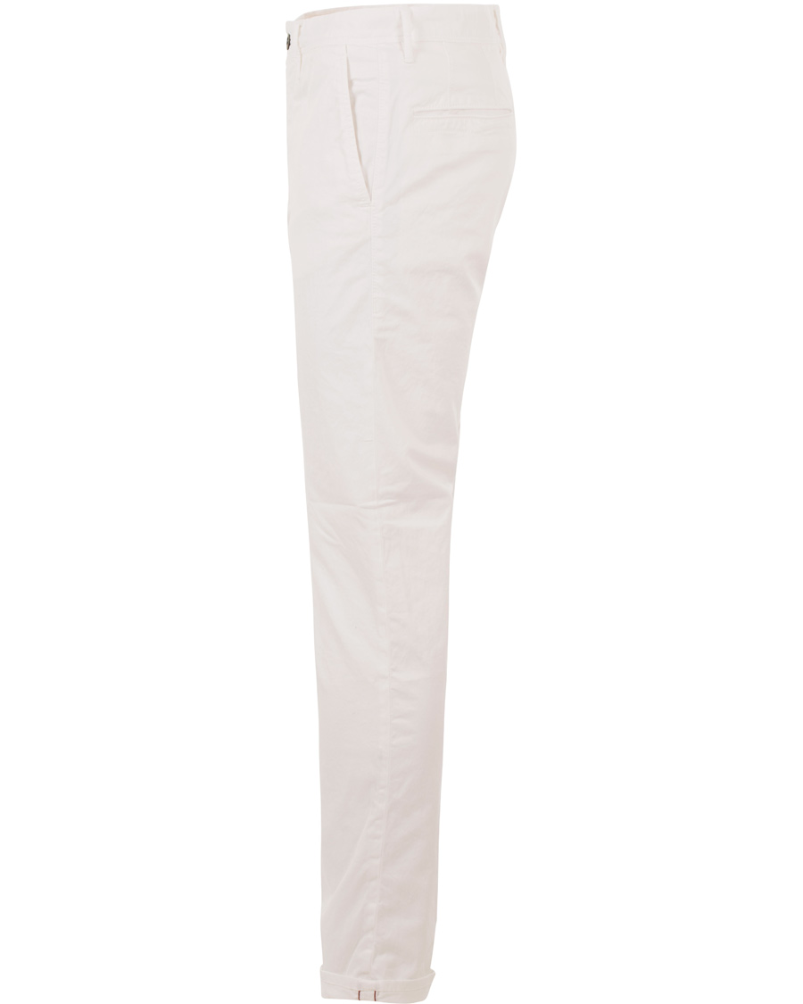Homme | Pantalons | Incotex | Slim Fit Stretch Slacks White