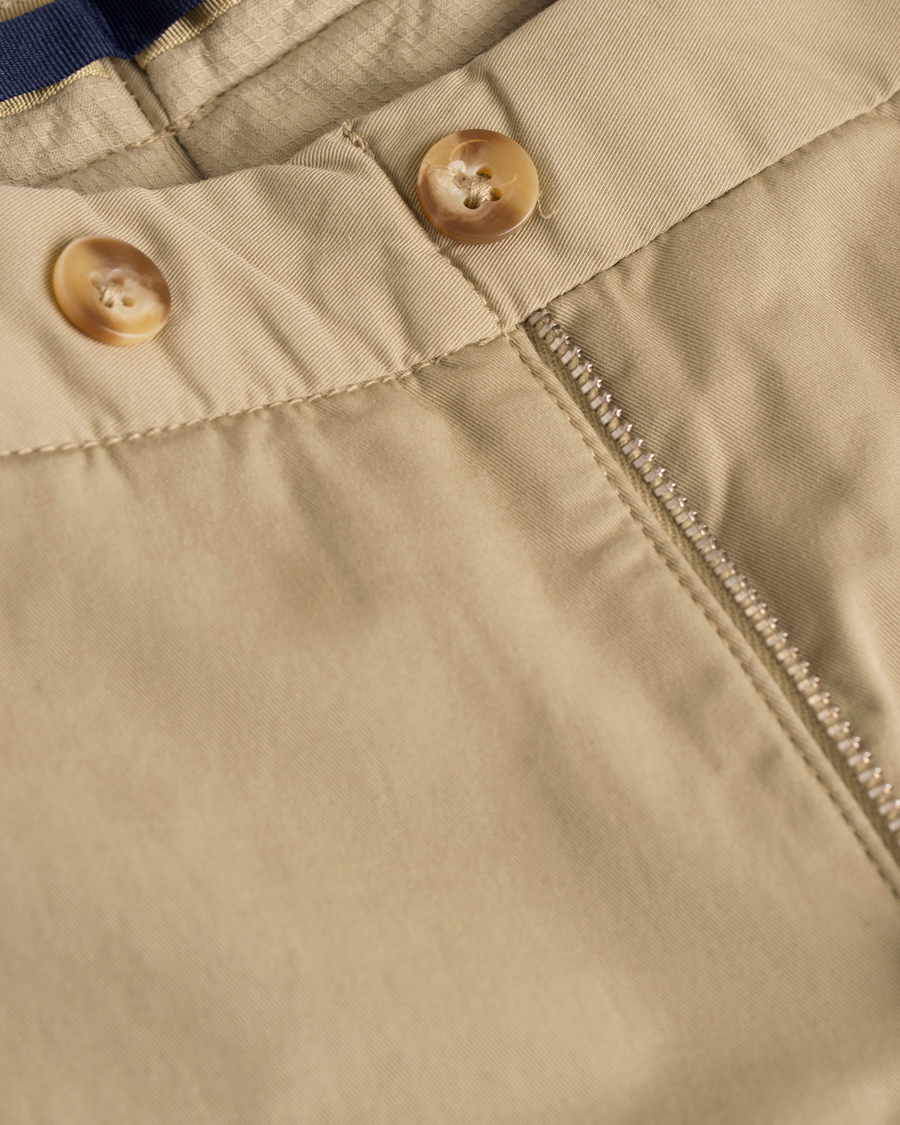 Homme | Pantalons | Incotex | Slim Fit Stretch Chinos Khaki