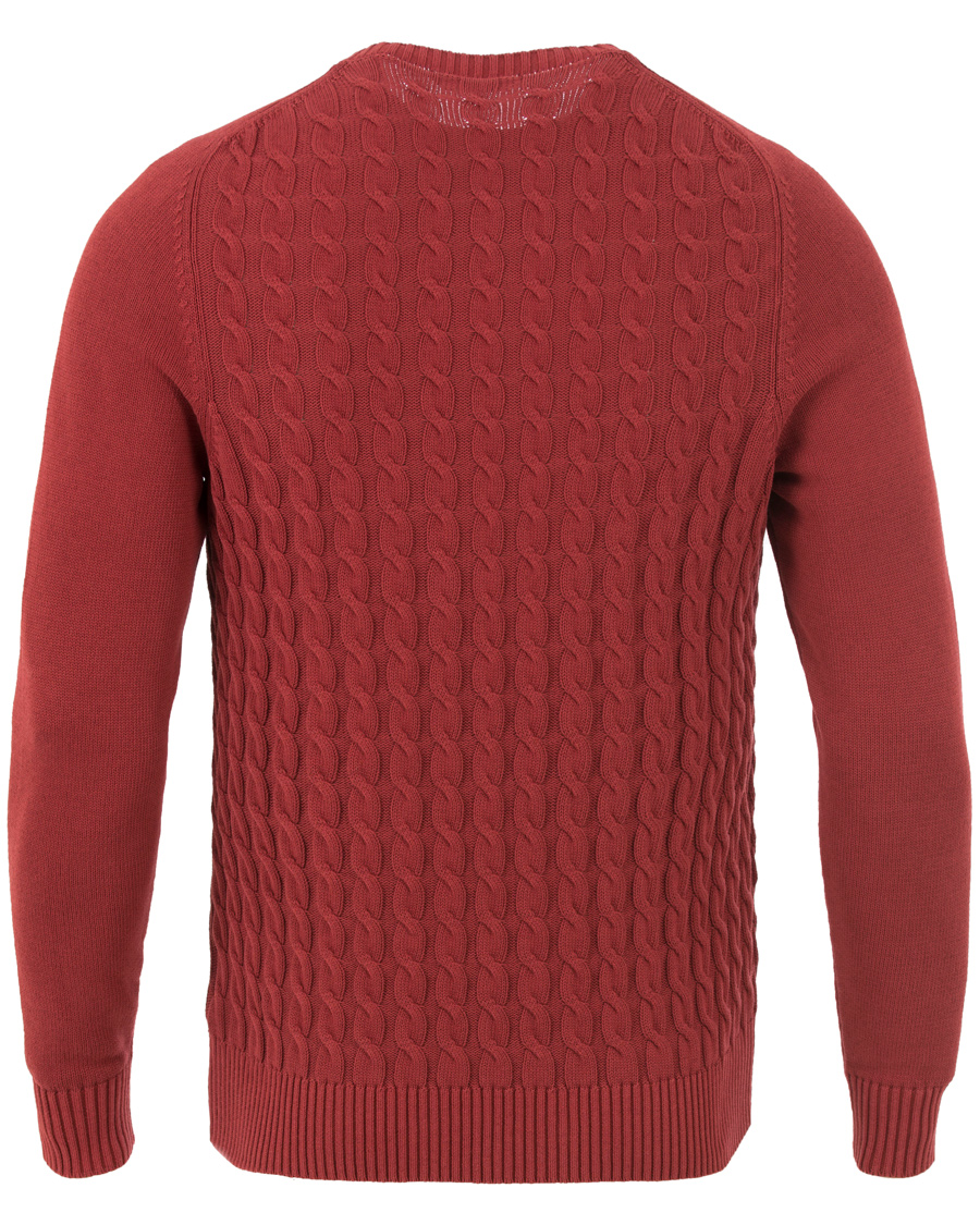 Homme | Pulls Et Tricots | Zanone | Cotton Cable Sweater Bordeaux Red