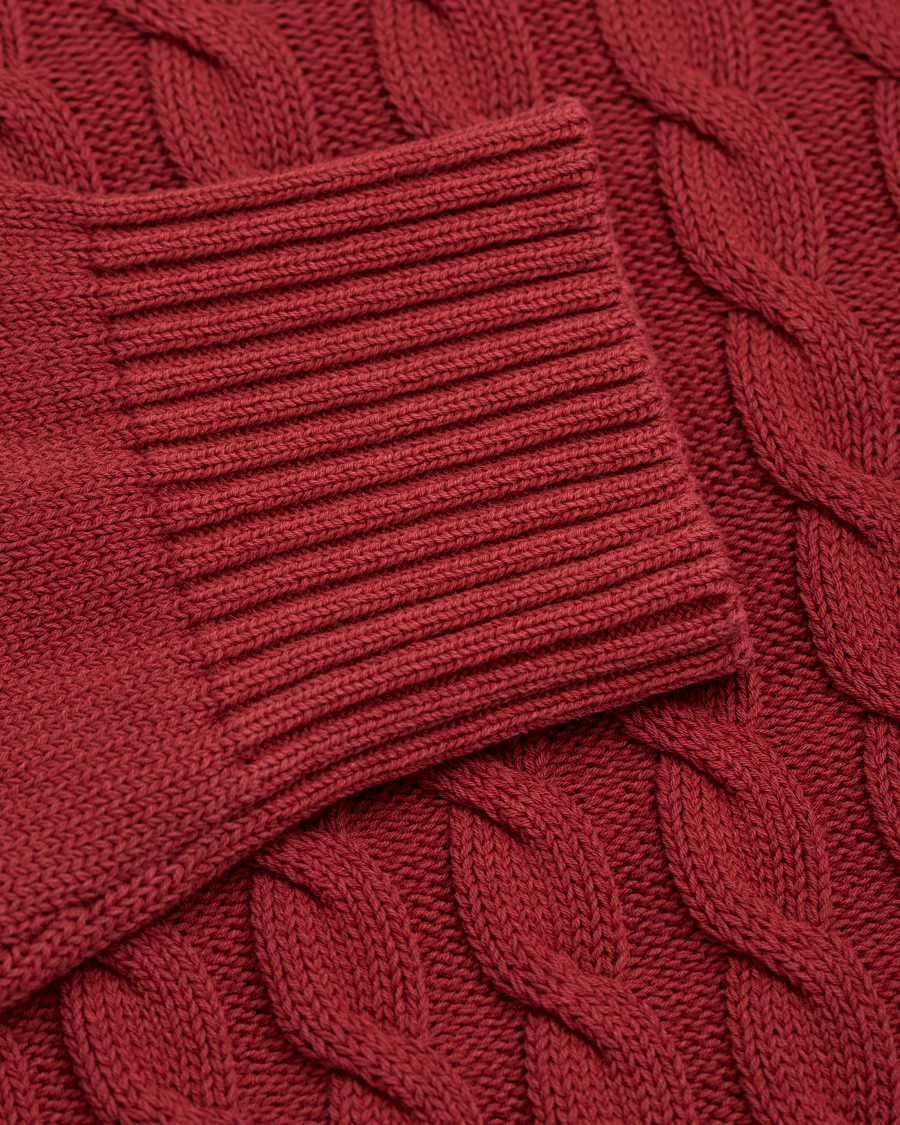 Homme | Pulls Et Tricots | Zanone | Cotton Cable Sweater Bordeaux Red