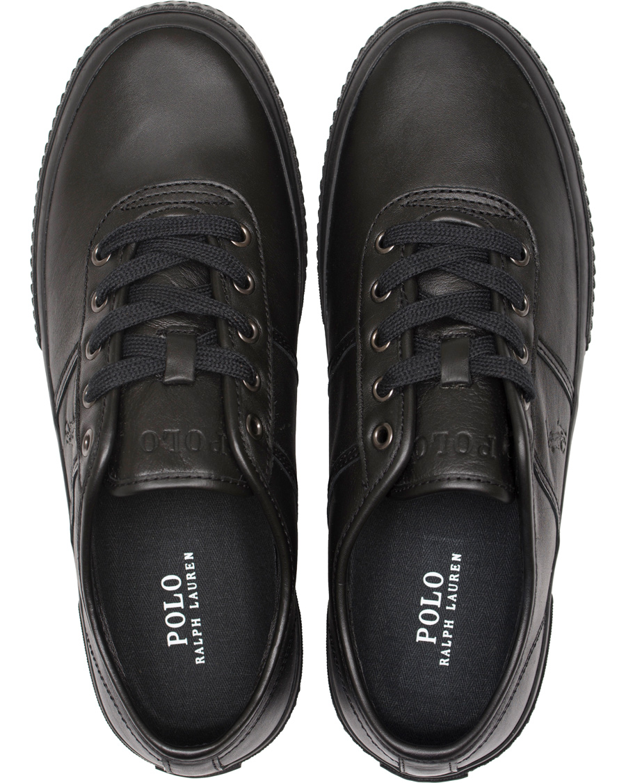 Heren | Polo Ralph Lauren Tyrian Calf Sneaker Black | Polo Ralph Lauren | Tyrian Calf Sneaker Black