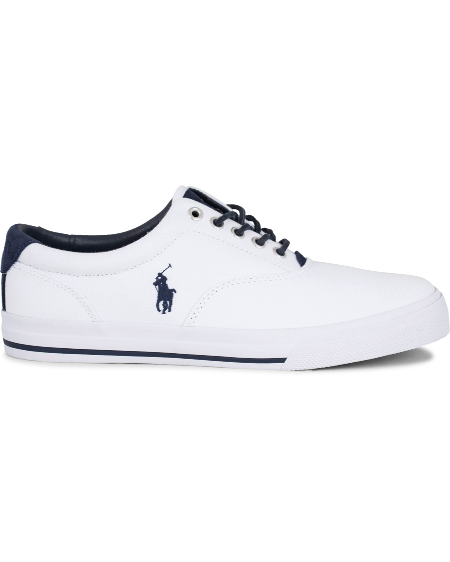 Homme | Polo Ralph Lauren Vaughn Canvas Sneaker Pure White | Polo Ralph Lauren | Vaughn Canvas Sneaker Pure White